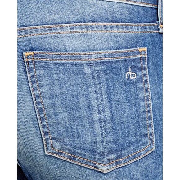 Rag & Bone Capri Ankle Jeans Rae Medium Wash Size 28 - Picture 7 of 13